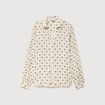 Blouse manches longues ecru femme