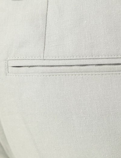 Pantalon chino straight bleu gris homme