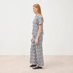 Chemise en coton manches courtes noir femme