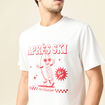 T-shirt manches courtes ecru homme