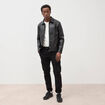 Pantalon battle bas resserr&eacute; noir homme