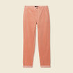 Pantalon chino velours côtelé rouge clair femme