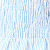 Robe &eacute;vas&eacute;e col V sans manches en coton bleu femme