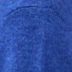 Pull droit col v manches longues bleu electrique femme