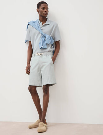 Bermuda vert clair homme