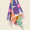 Foulard en coton rose femme