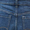 Jeans large taille haute denim brut femme