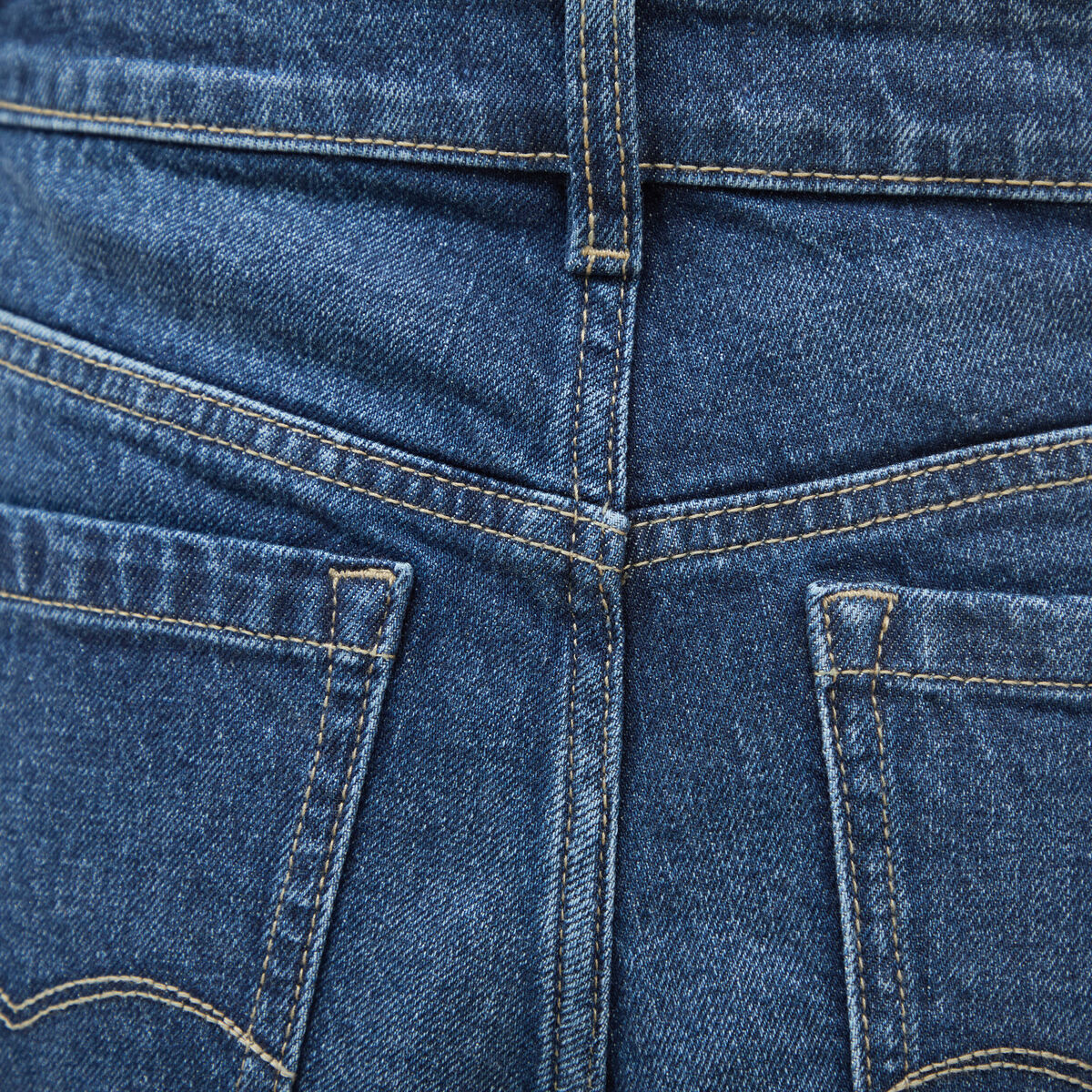 Jeans large taille haute denim brut femme