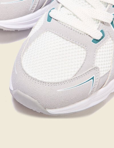 Sneakers à lacets vert foncé homme