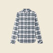 Chemise en coton manches longues ecru homme