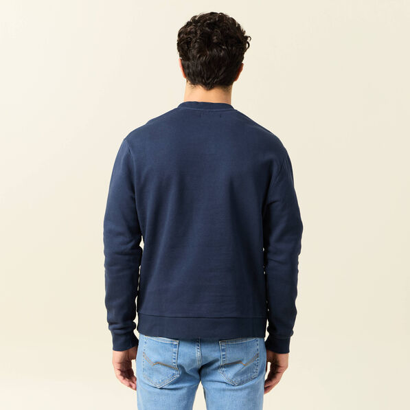 sweat manches longues bleu marine homme Sweat manches longues bleu marine homme