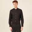 Chemise manches longues noir homme