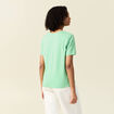 T-shirt manches courtes vert clair femme