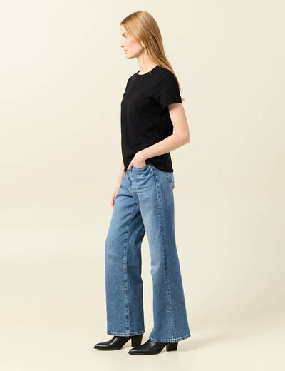 T-shirt éco-responsable noir femme