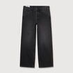 Jeans large 5 poches longueur 32 denim snow noir homme