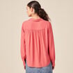 Blouse manches longues terracotta femme