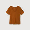 T-shirt manches courtes camel femme