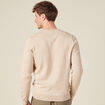 Pull manches longues beige homme