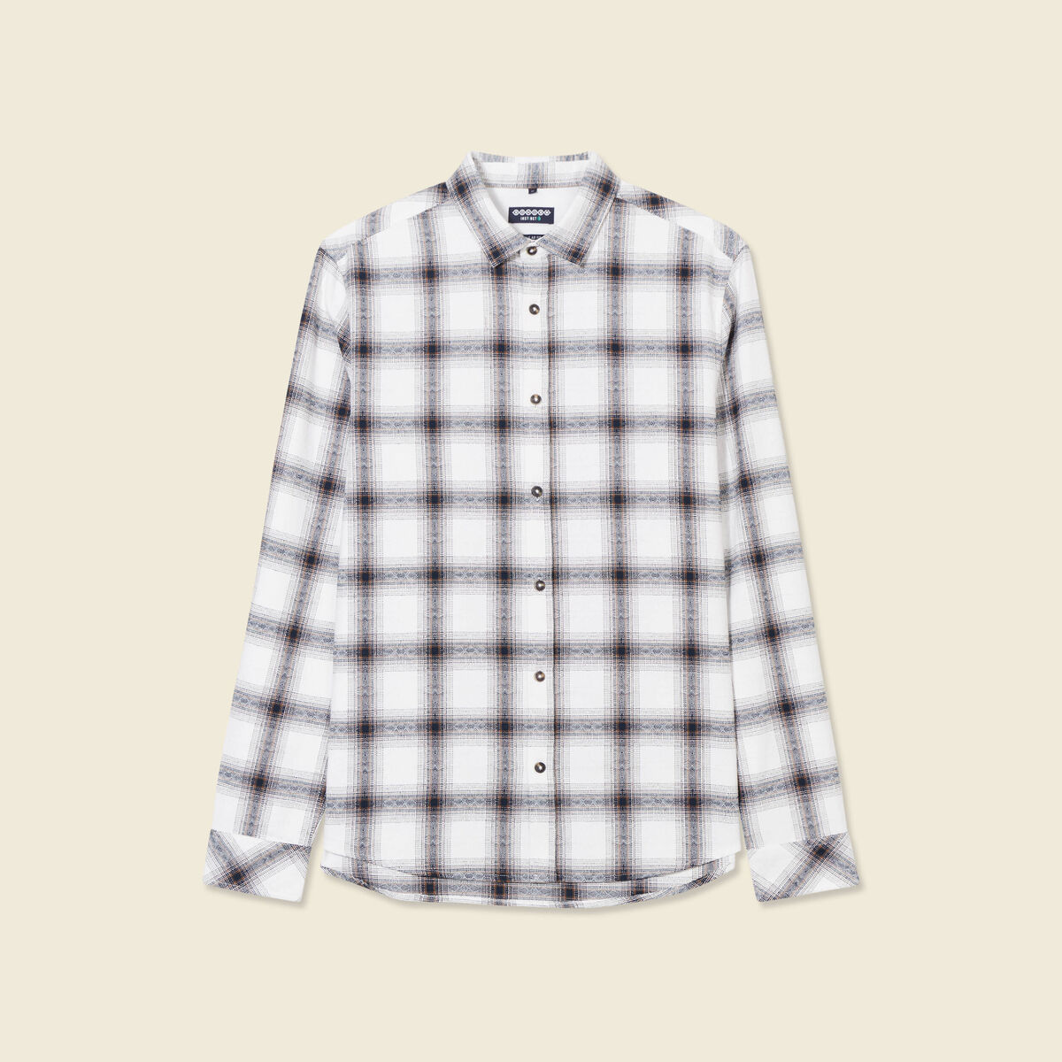 Chemise manches longues bleu marine homme