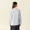 Pull manches longues bleu ciel femme