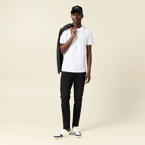 Jeans skinny tapered denim noir homme