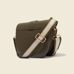 sac a rabat en bandouliere vert kaki femme Sac à rabat en bandoulière vert kaki femme
