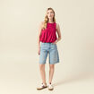 Débardeur sans manches rose framboise femme