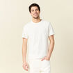T-shirt manches courtes ecru homme