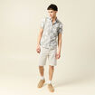 Chemise manches courtes vert kaki homme