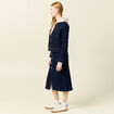 Veste en jean droite denim brut femme