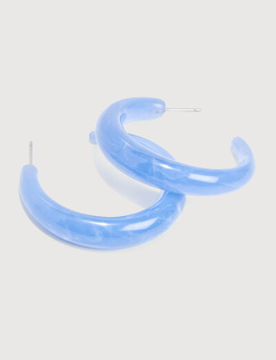 Cr&eacute;oles bleu clair femme