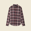 Chemise manches longues prune homme