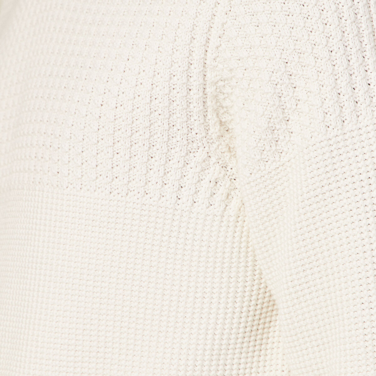 Pull manches longues fabriqué en France ecru homme