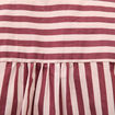 Chemise droite manches longues rouge fonc&eacute; femme