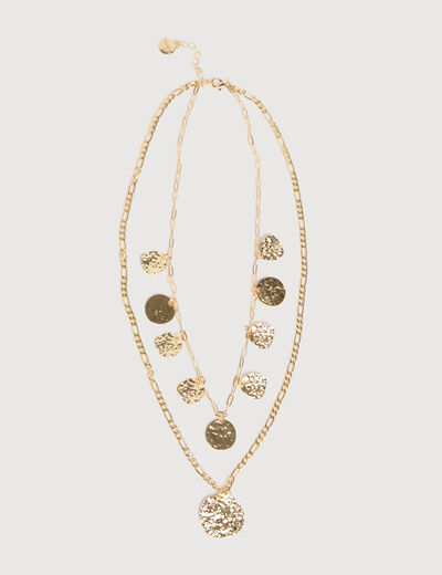 Collier couleur or femme