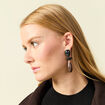 Boucles d'oreilles bordeaux femme