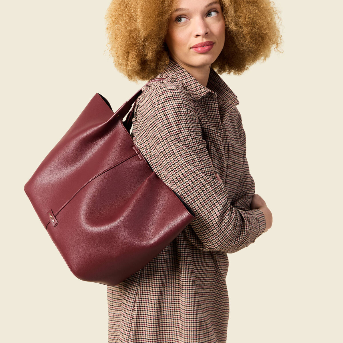 Sac cabas prune femme