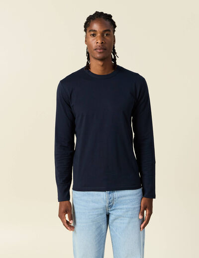 T-shirt éco-responsable bleu marine homme