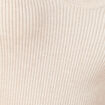 Pull manches courtes creme femme