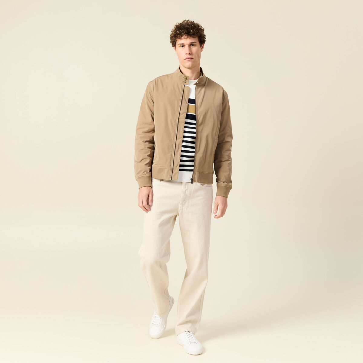 Blouson éco-responsable marron homme