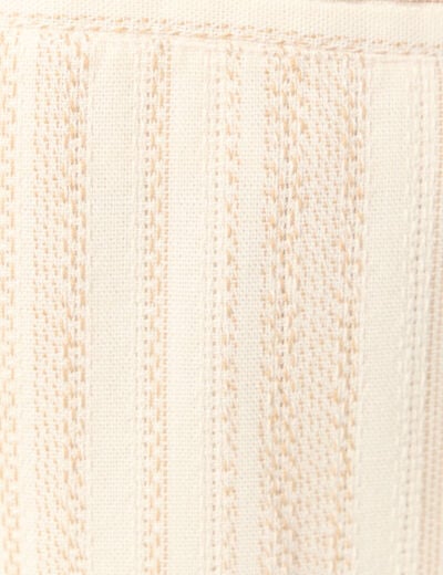 Short droit en tricot ecru homme