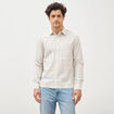 Chemise boyfriend en coton ecru homme