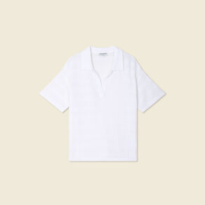 T-shirt manches courtes blanc femme