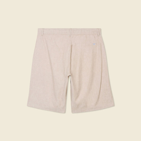 Bermuda droit beige homme