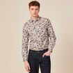Chemise à manches longues blanc homme
