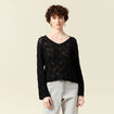 Pull éco-responsable noir femme