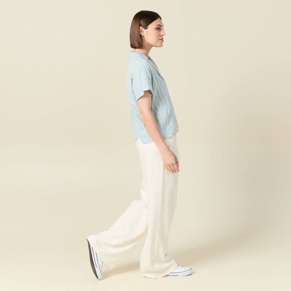 chemise manches courtes bleu femme Chemise manches courtes bleu femme