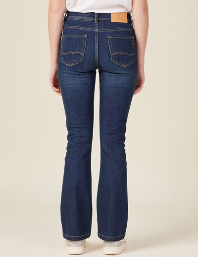 Jeans bootcut denim brut femme