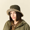 Bob de pluie vert kaki femme
