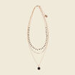 Collier multirangs couleur or femme